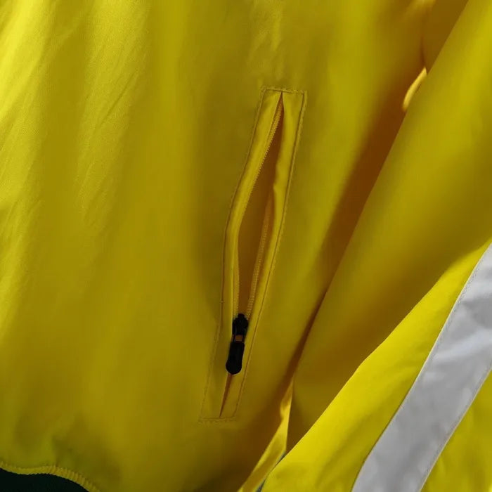 Brazil Windbreaker 2010-11 Yellow Football Kit Soccer Jersey product image 3