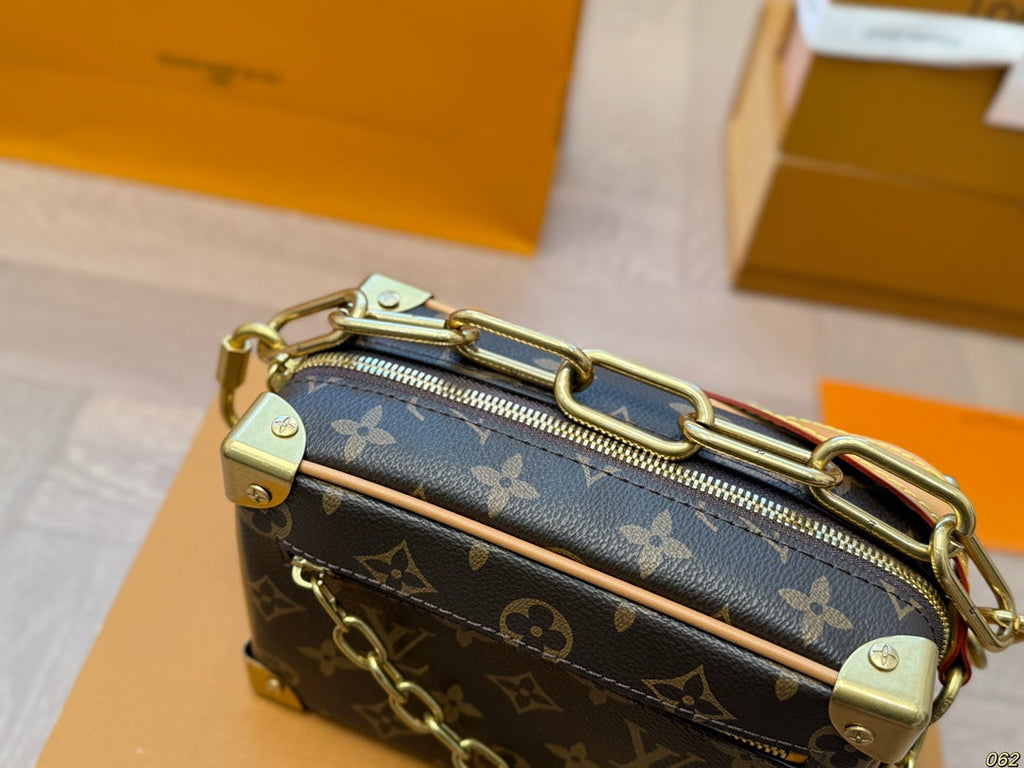 Louis Vuitton LV Soft Trunk Box Bag Satchel Bag - Brown product image 5, provided for visual reference and product detail