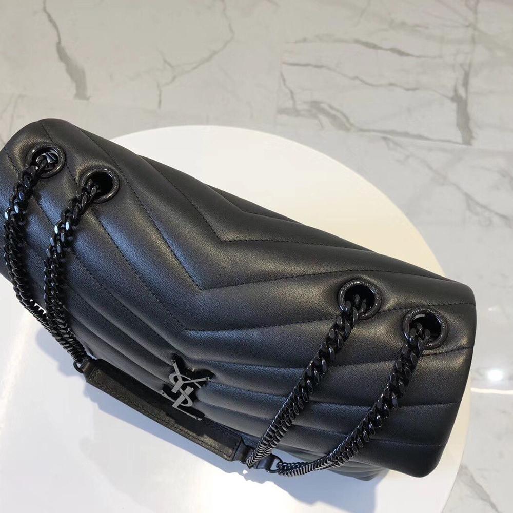 YSL Loulou Small Bag - Nero (Black) product image 3, provided for visual reference and product detail review