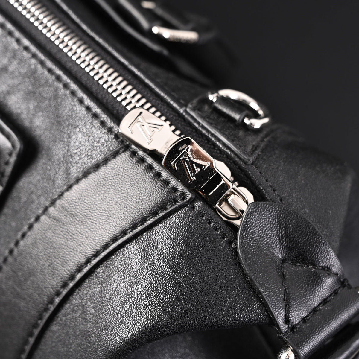 Louis Vuitton Nano Biker Bag in Black Lambskin Leather – Top Handle & Shoulder Carry (M14623) product image 5, provided for