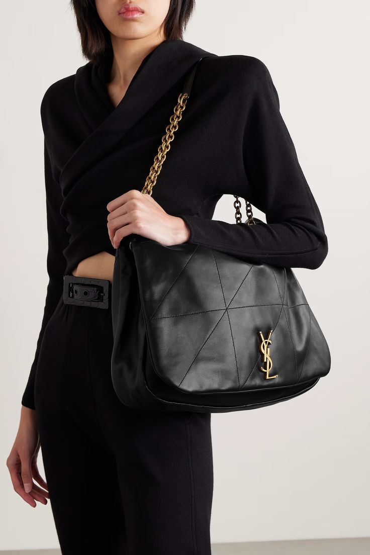 Saint Laurent Jamie 4.3 Leather Shoulder Bag - Black product image 3, provided for visual reference and product detail review