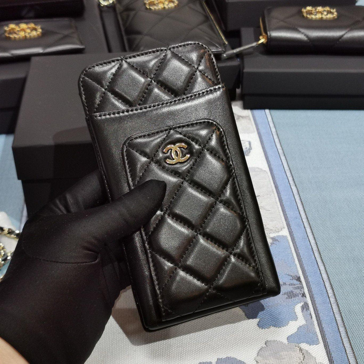 Chanel Lambskin Phone Holder Wallet product image 2, provided for visual reference and product detail review