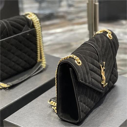 YSL Envelope Bag 24CM - Black product image 3, provided for visual reference and product detail review