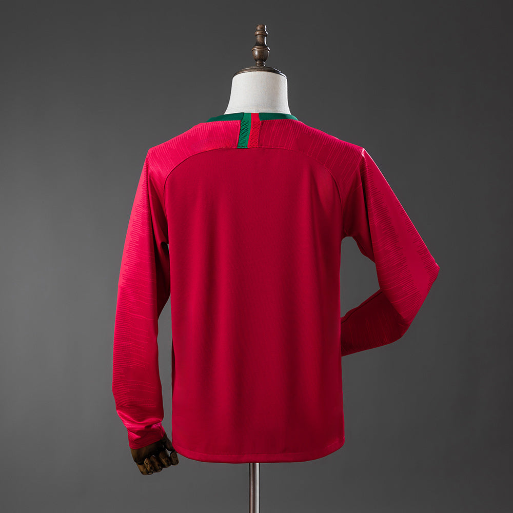 Portugal Home Jersey 2018 Long Sleeves Retro Football Kit product image 2