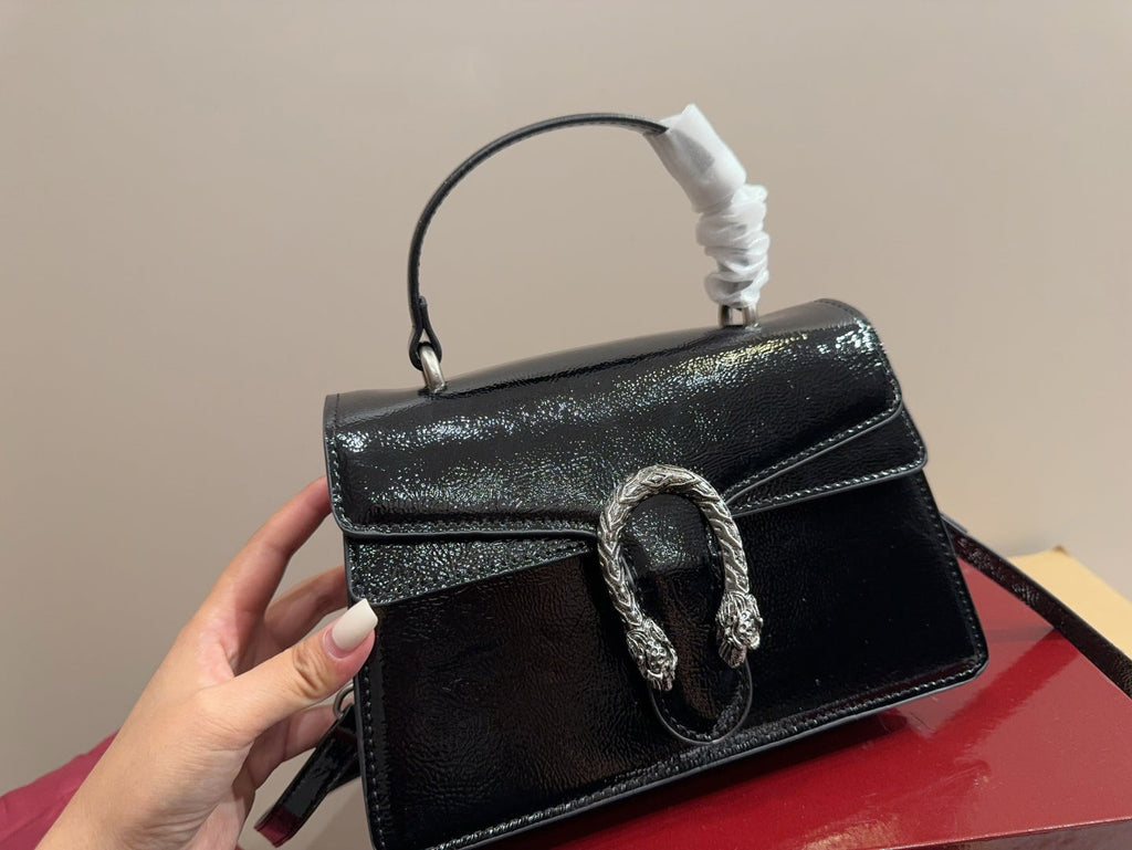 Gucci Glossy Black Handbag Crossbody product image 4, provided for visual reference and product detail review