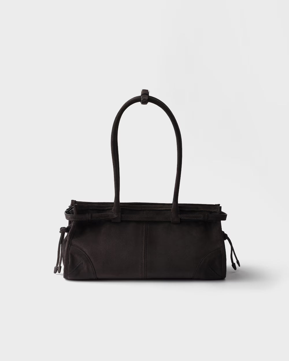 Prada Bonnie Medium Suede Handbag product image 6, provided for visual reference and product detail review
