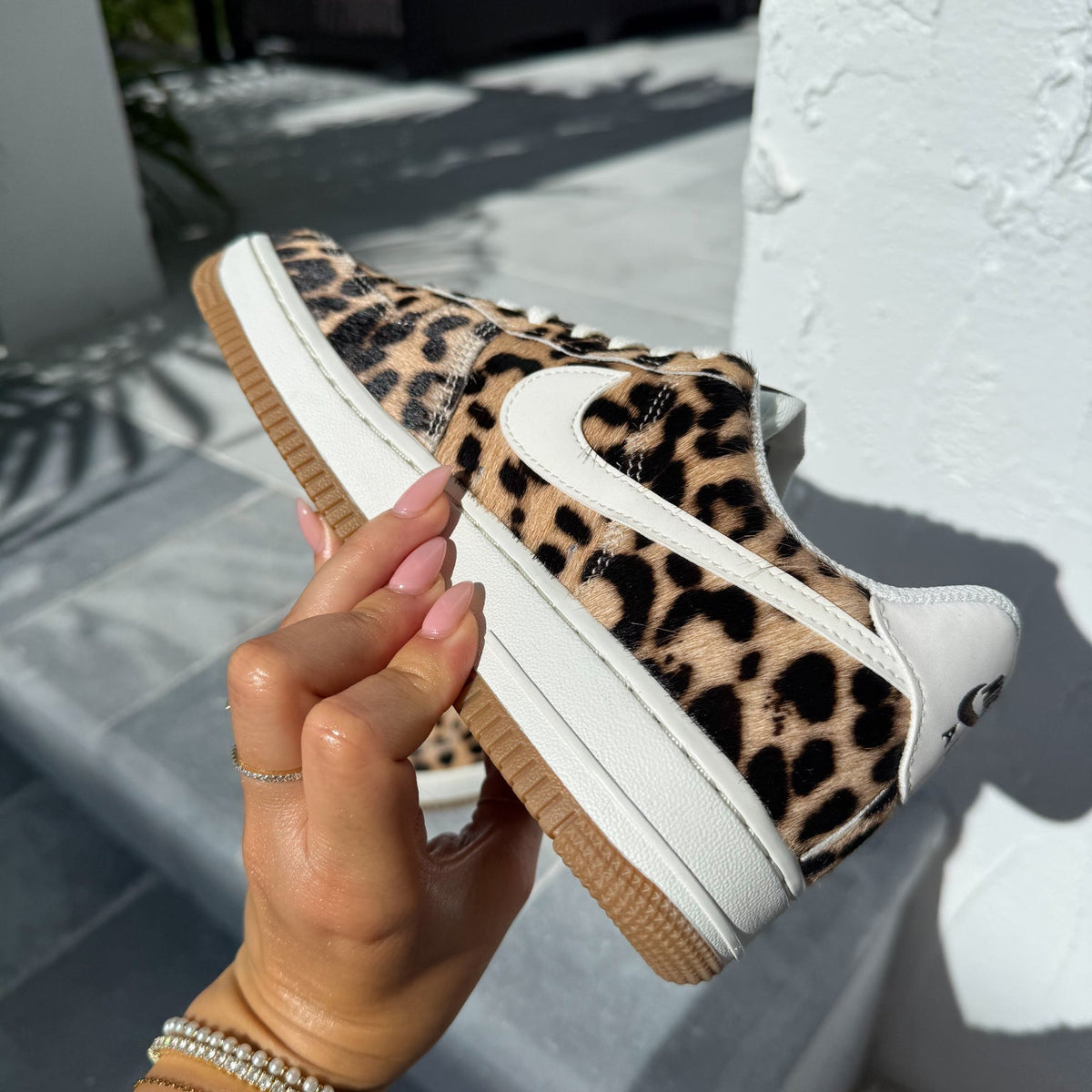 Swarovski x Nike Leopard Air Force 1 Sneakers product image 6, provided for visual reference and product detail review