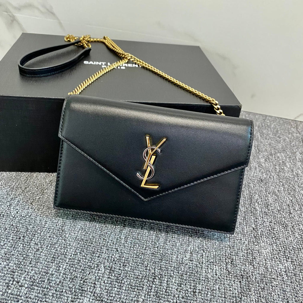 YSL Cassandra Shoulder Black Bag product image 7, provided for visual reference and product detail review
