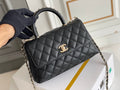 Chanel Coco Handle Black Bag Handle Flap Small/Mini Bag Black product image 1, provided for visual reference and product