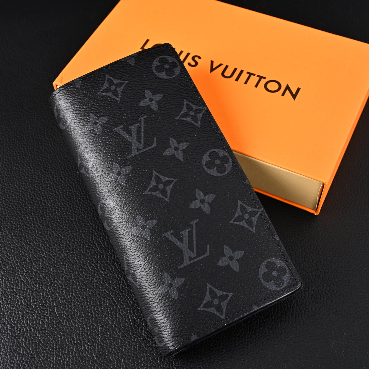 Louis Vuitton Brazza Wallet – Monogram Eclipse Canvas Long Bifold (M61697) - Classic LV Monogram Brown product image 2,