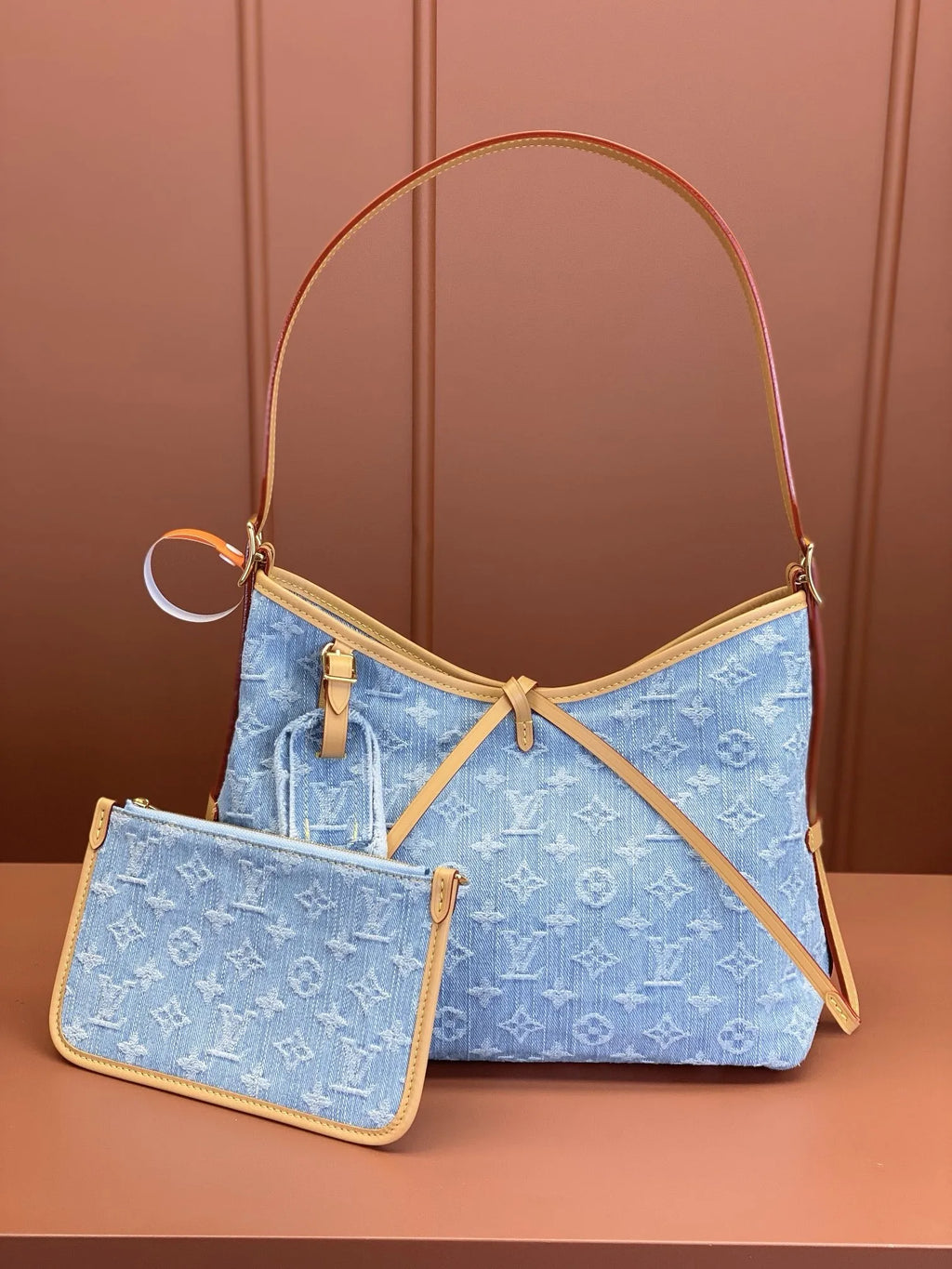 LV Carryall Denim Bag product image 1, provided for visual reference and product detail review