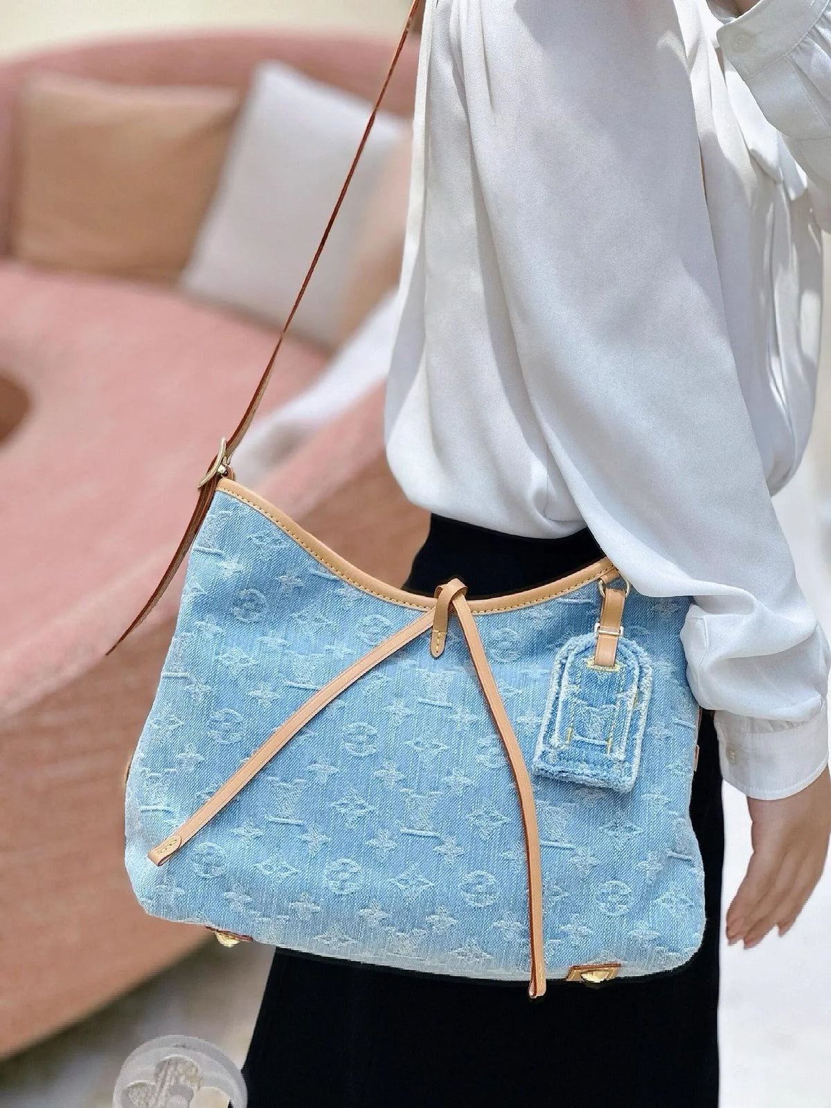 LV Carryall Denim Bag product image 6, provided for visual reference and product detail review