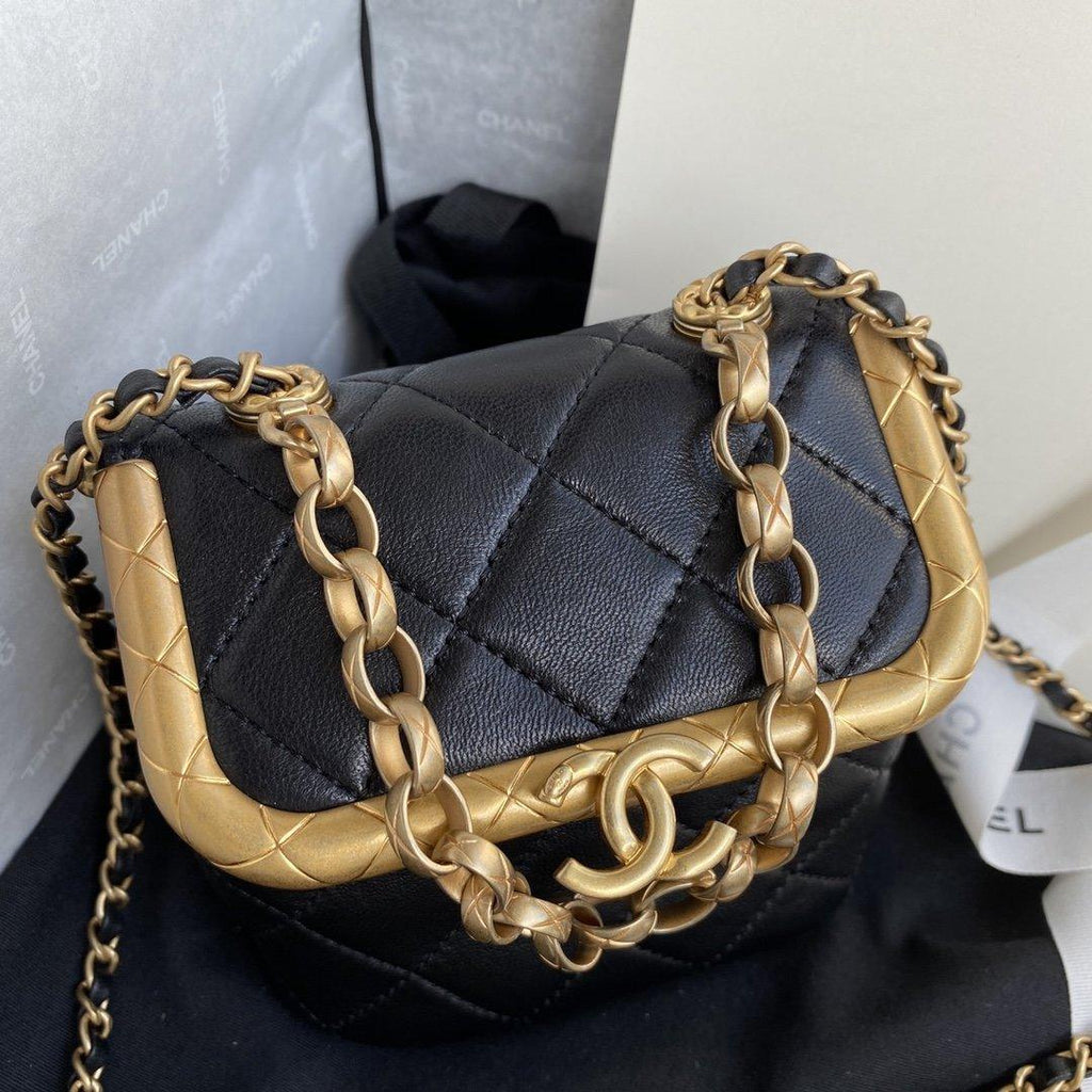 Chanel Small Kiss-Lock Bag - Black product image 3, provided for visual reference and product detail review
