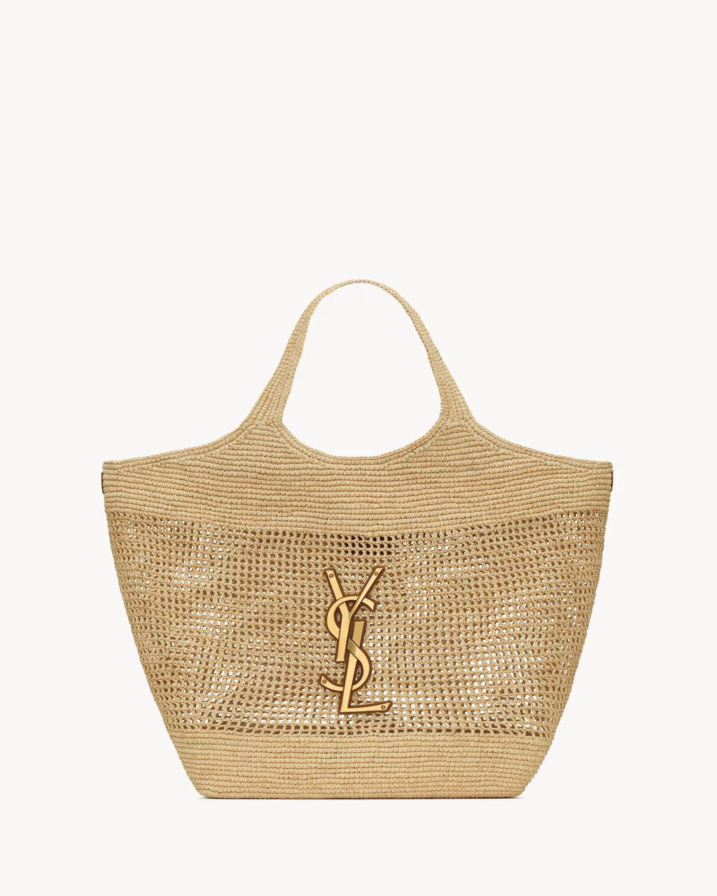 YSL - Icare in Raffia Handbag product image 1, provided for visual reference and product detail review