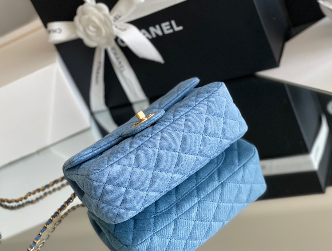 Chanel Denim Flap Bag - Blue product image 5, provided for visual reference and product detail review