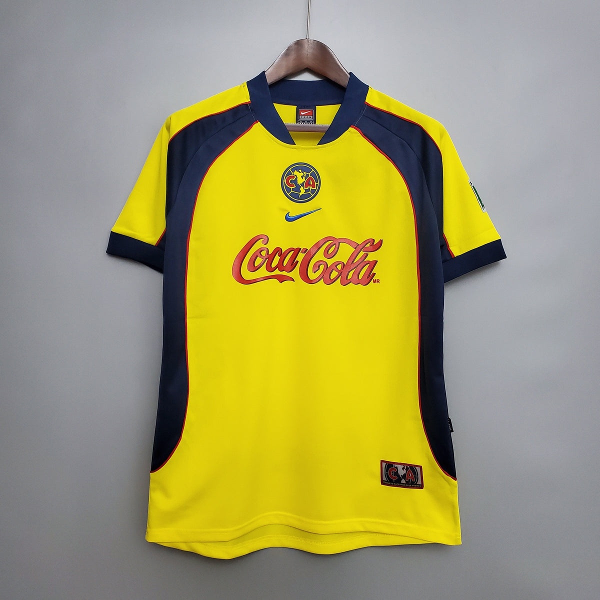 Retro Club America Jersey 2001-02 Home Yellow Football Kit product image 1