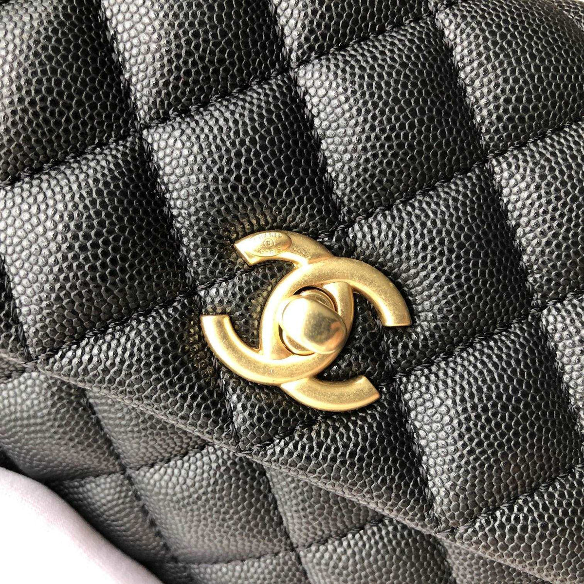 Chanel Small Flap Bag with Coco Handle - Black with Black Hardware product image 8, provided for visual reference and