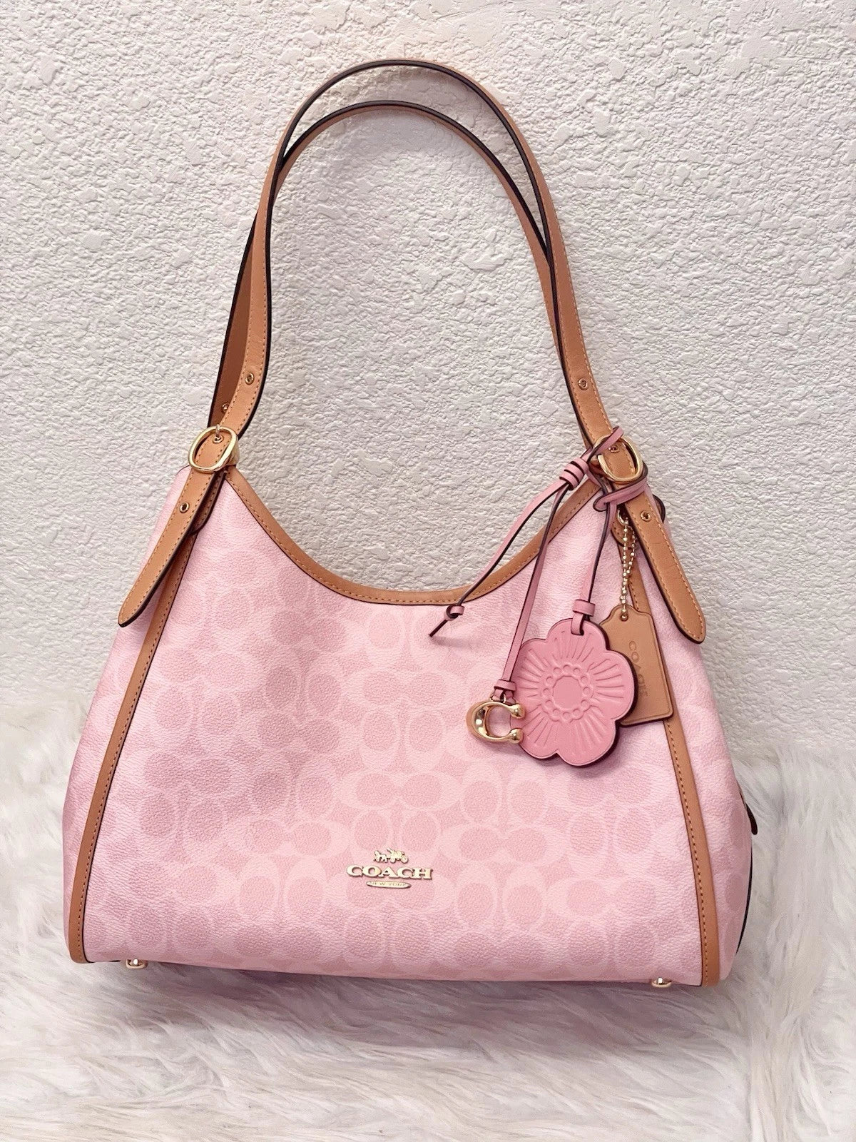 Coach Erin Shoulder Bag in Signature Canvas product image 1, provided for visual reference and product detail review