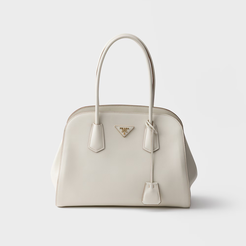 Prada Medium Leather Tote Bag product image 5, provided for visual reference and product detail review