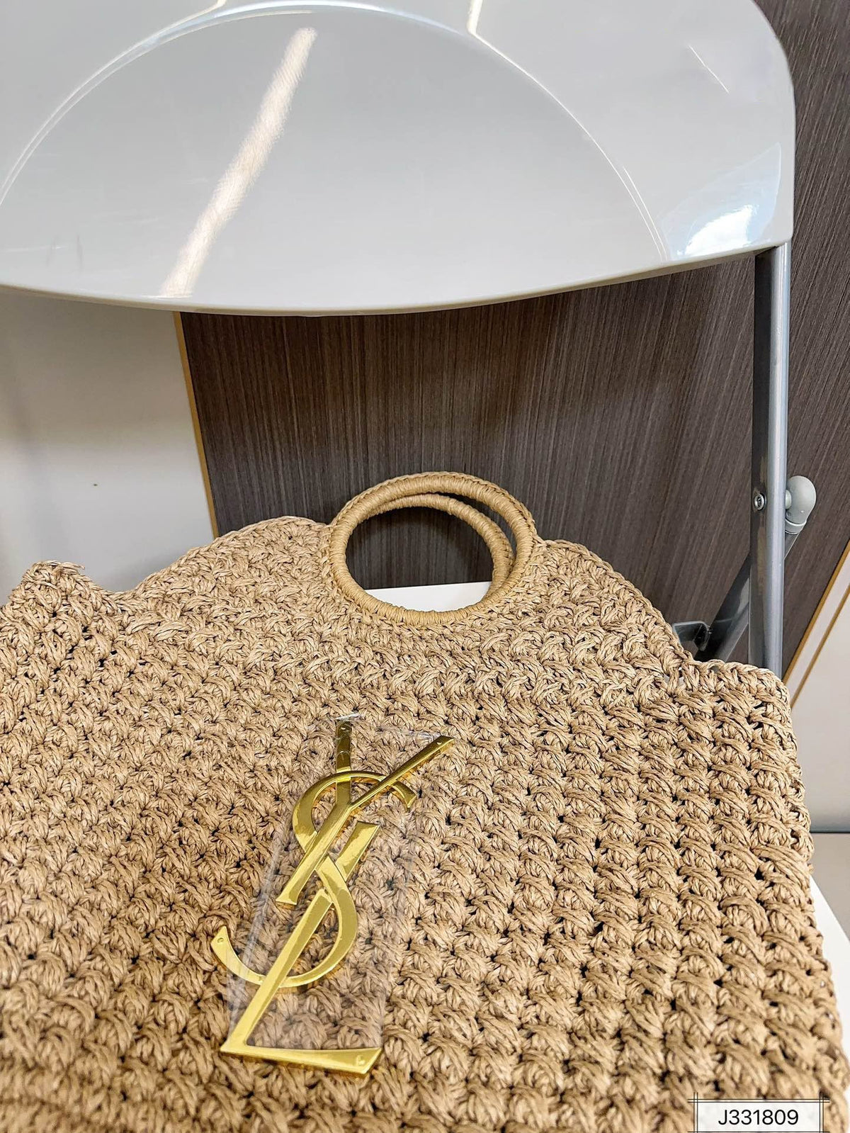 YSL Saint Laurent Summer Raffia Tote Bag product image 9, provided for visual reference and product detail review