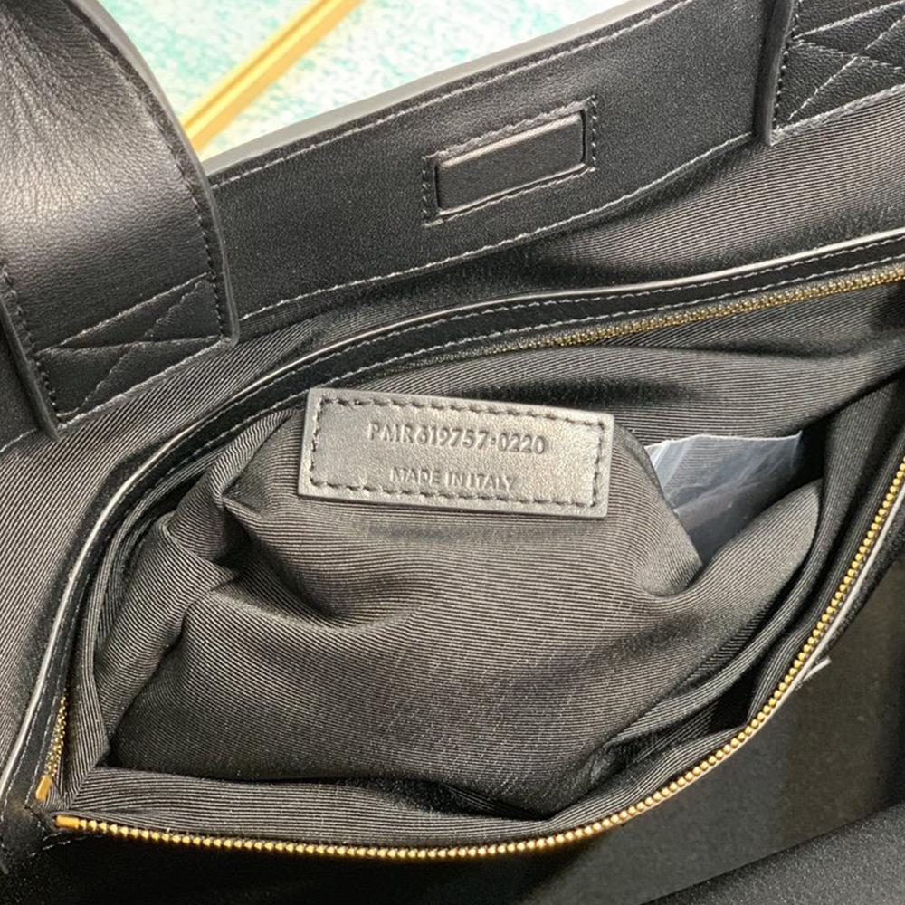 YSL Tag Hobo Bag - Beige/Black product image 6, provided for visual reference and product detail review