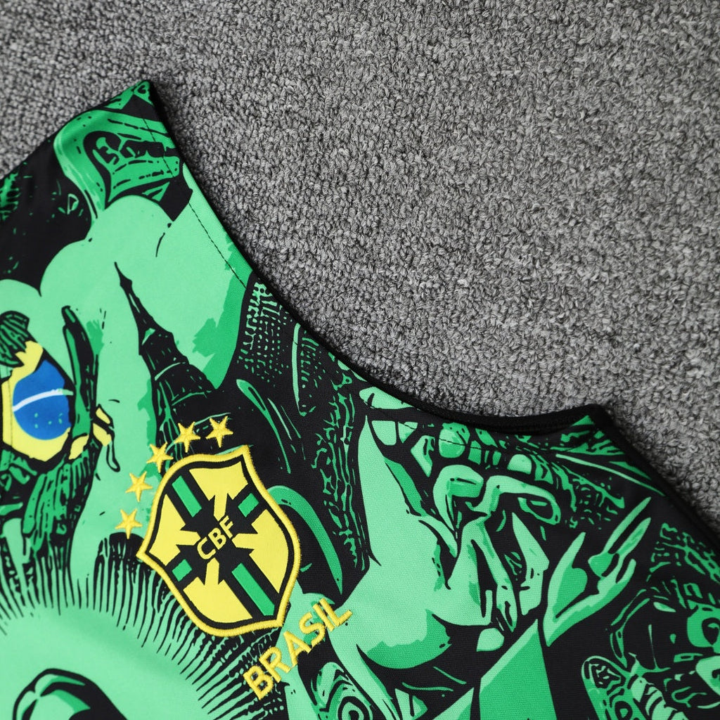 Brazil Vest Set Training Tracksuits 25/26 Football Kit product image 8