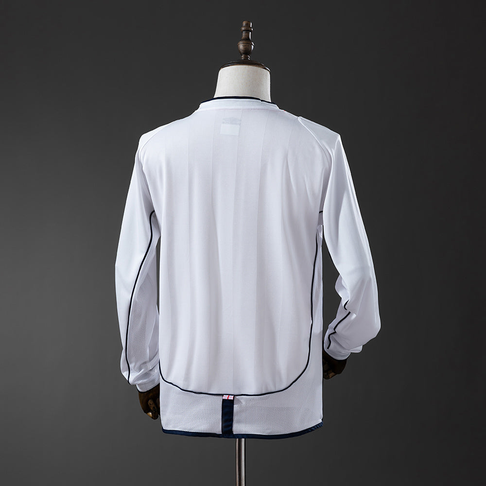 England Jersey 2002 Home Retro Football Kit Long Sleeves product image 2