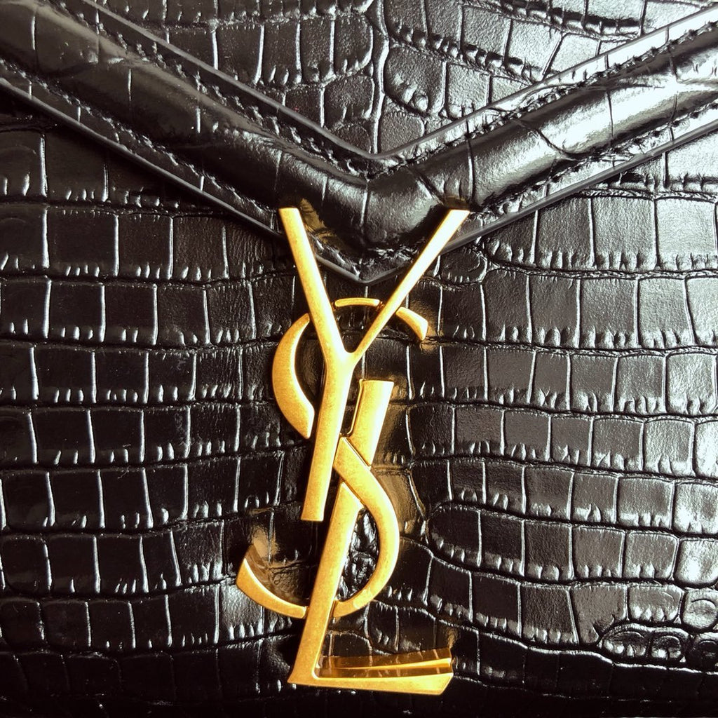 YSL Cassandra Mini Top Handle Bag Black product image 3, provided for visual reference and product detail review