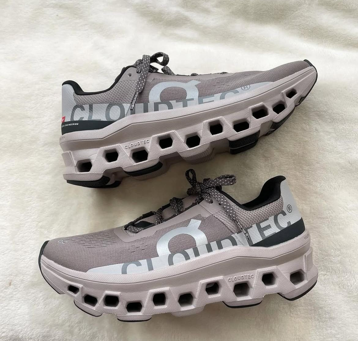 On Cloudmonster 2 Hyper Undyed Running Shoes product image 2, provided for visual reference and product detail review