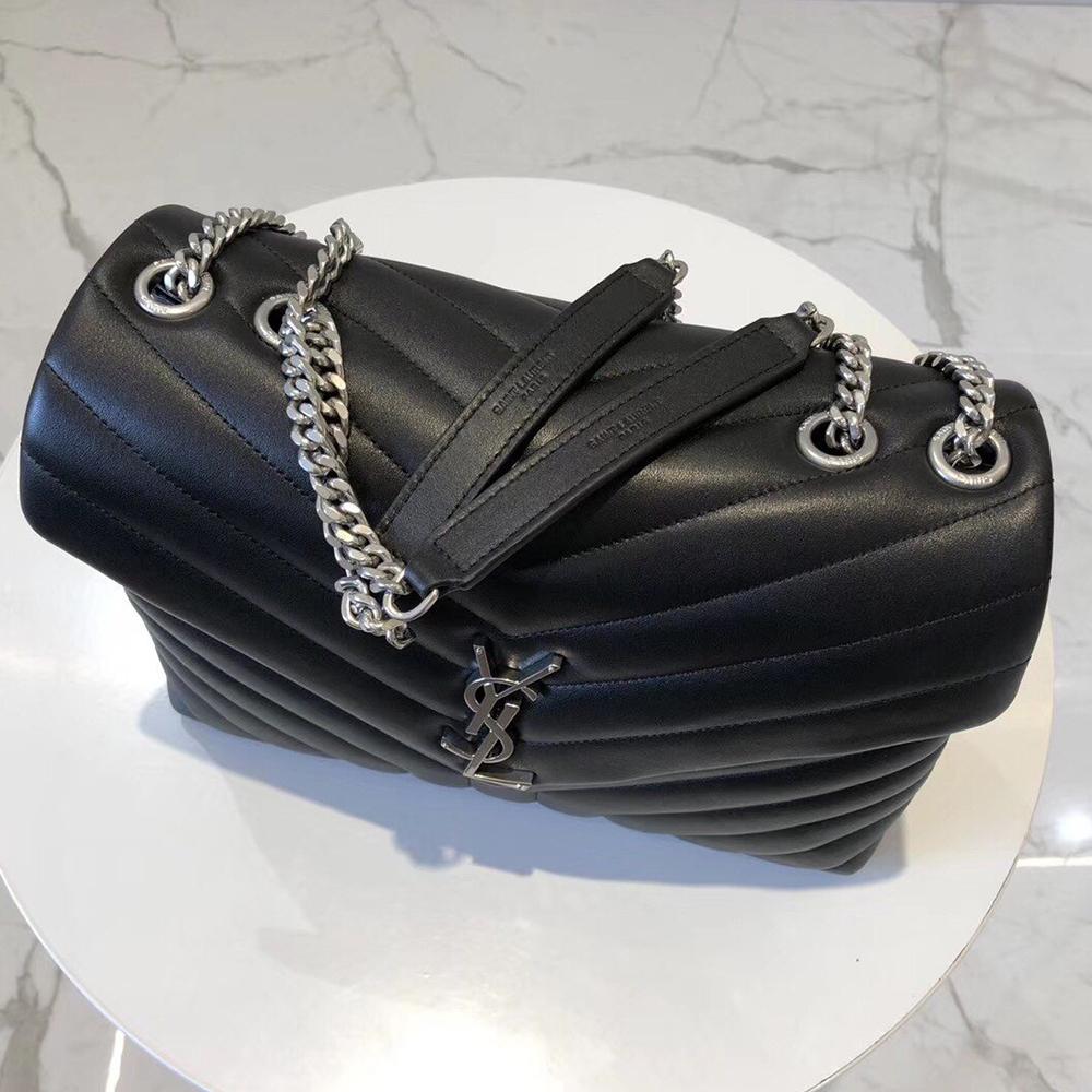 YSL Loulou Small Bag - Nero (Black) product image 2, provided for visual reference and product detail review