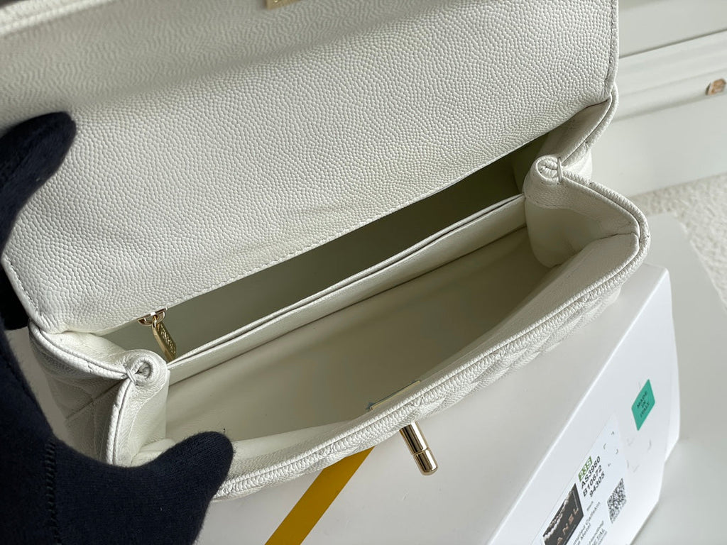 Chanel Coco Handle White Bag product image 6, provided for visual reference and product detail review