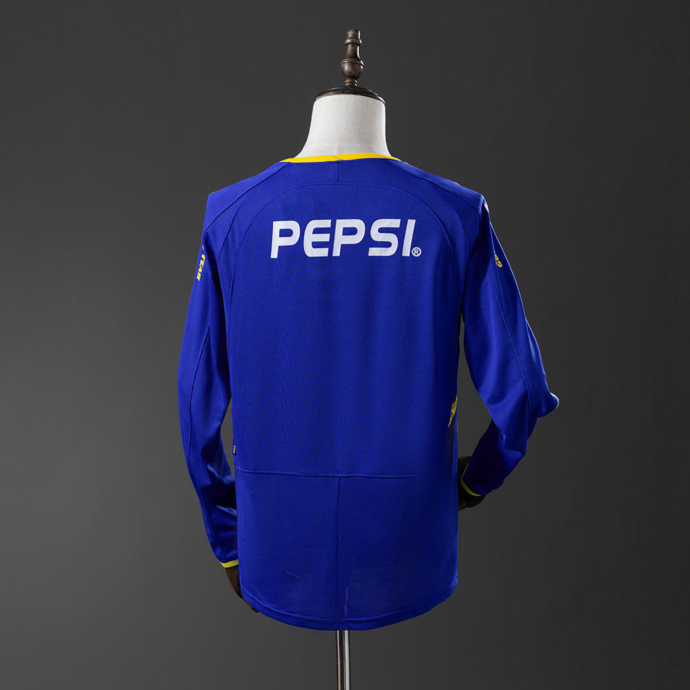 Boca Juniors Jersey 2003-04 Home Retro Football Kit Long product image 2