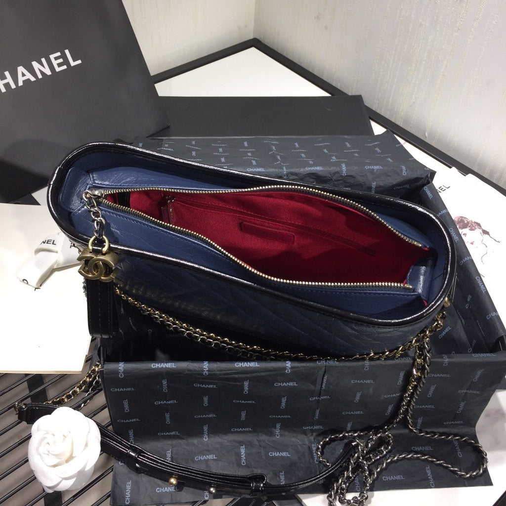 Chanel's Gabrielle Large Hobo Bag - Blue & Brown product image 8, provided for visual reference and product detail review