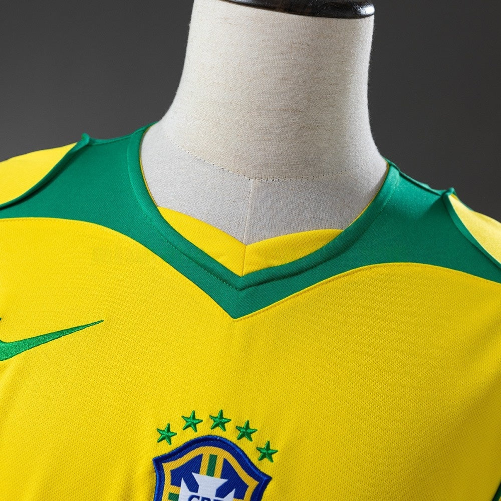 Brazil Jersey 2004 Home Retro Football Kit Long Sleeves product image 6