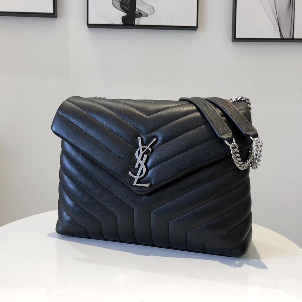 YSL Loulou Small Bag - Nero (Black) product image 1, provided for visual reference and product detail review