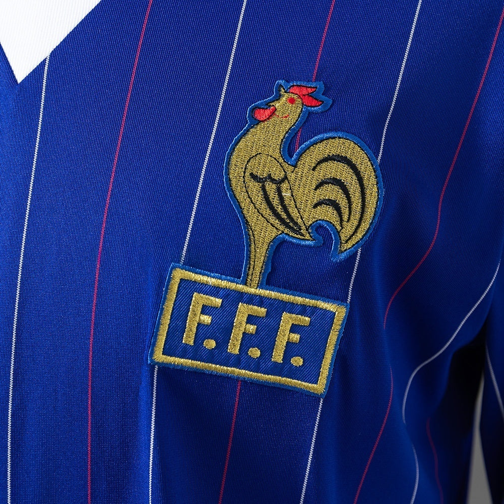 Retro France Home Jersey 1980-1982 Long Sleeves Football product image 5