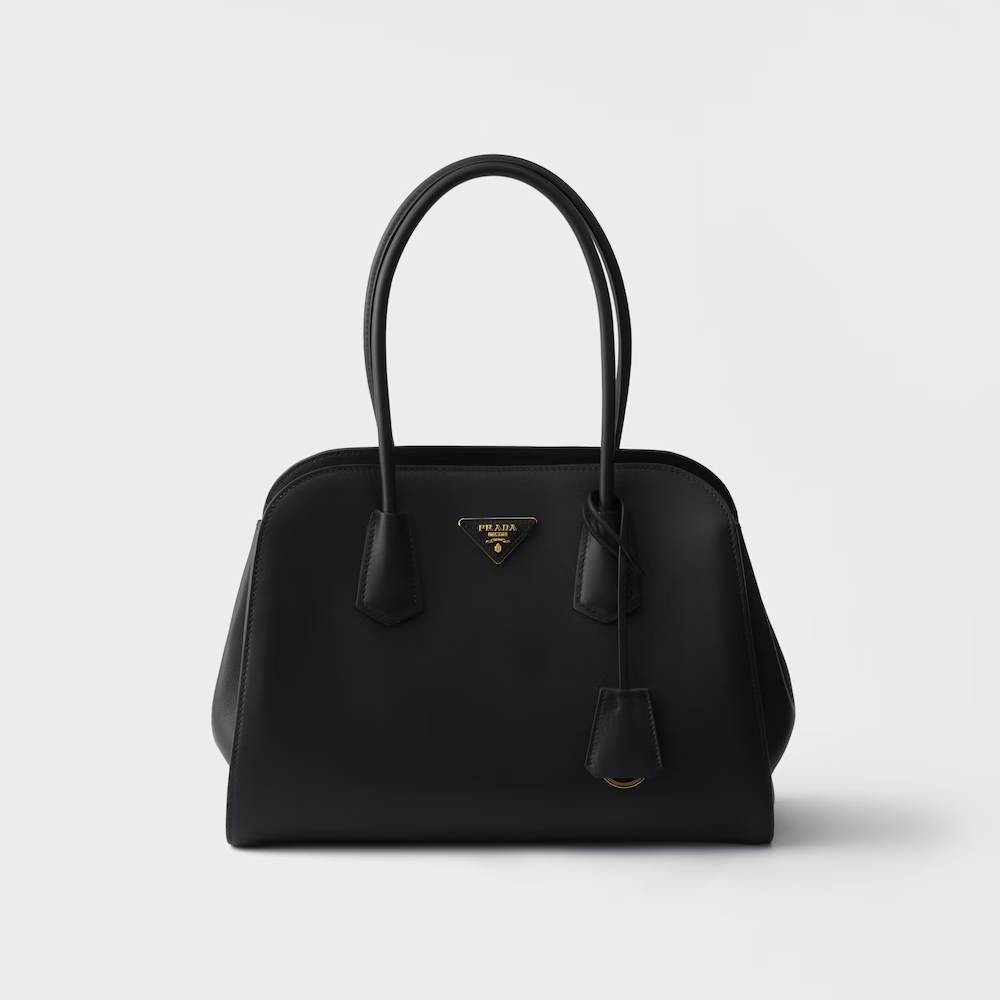 Prada Medium Leather Tote Bag product image 6, provided for visual reference and product detail review