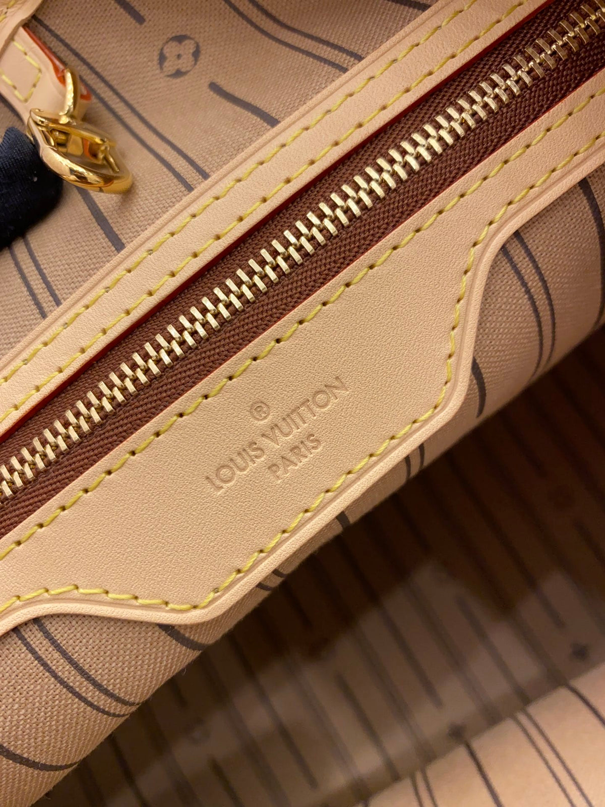LV Graceful PM Monogram Canvas Tote Shoulder Bag with Leather Trim and Magnetic Closure - Khaki product image 5, provided