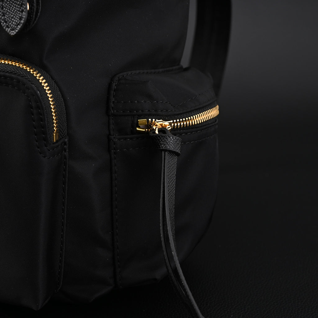 Burberry the Rucksack – Black Nylon & Leather Backpack with Gold-Tone Hardware - Black with Gold Accents product image 12,