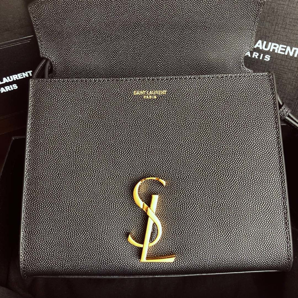 YSL Cassandra Mini Top Handle Bag Black product image 4, provided for visual reference and product detail review