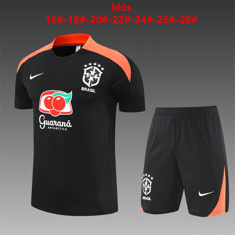 Kids Brazil Training Tracksuits 25/26 Football Kit Soccer product image 1