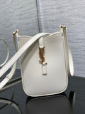 YSL Le 5 a 7 Mini White Bag product image 1, provided for visual reference and product detail review