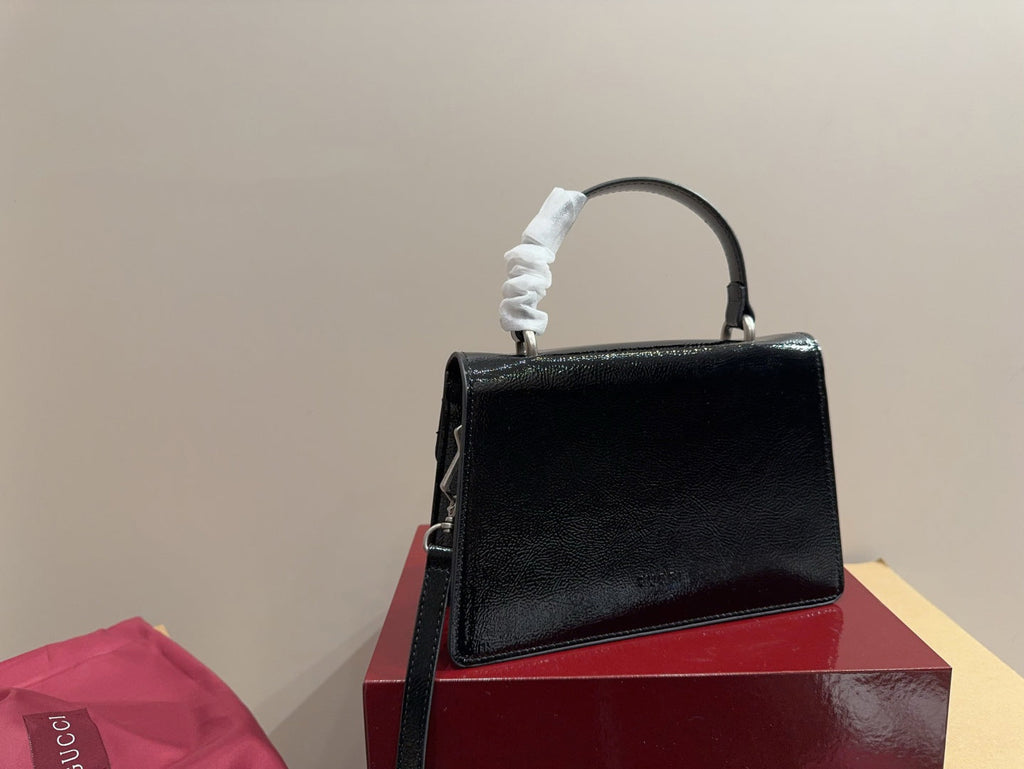 Gucci Glossy Black Handbag Crossbody product image 7, provided for visual reference and product detail review