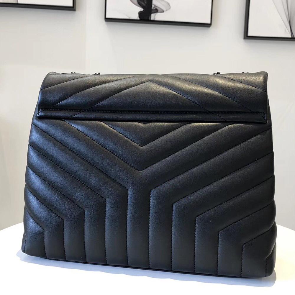 YSL Loulou Small Bag - Nero (Black) product image 4, provided for visual reference and product detail review