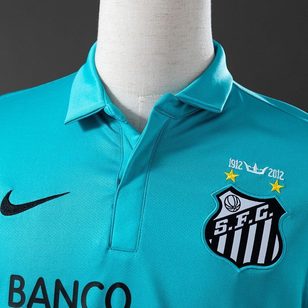 Santos Jersey 2012/13 Blue Retro Football Kit Long Sleeves product image 8