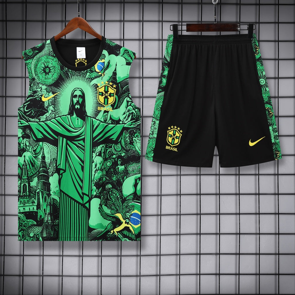 Brazil Vest Set Training Tracksuits 25/26 Football Kit product image 1