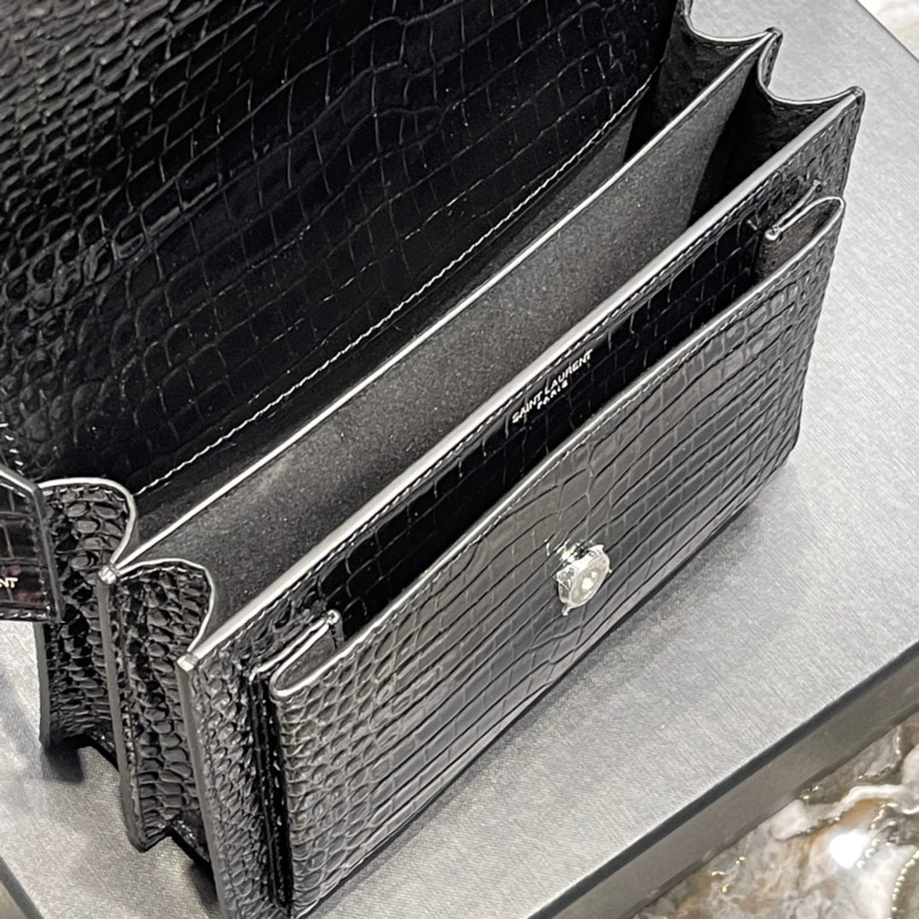 YSL Sunset Bag 422906 - Black product image 3, provided for visual reference and product detail review