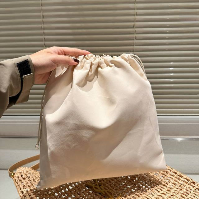 Saint Laurent YSL Raffia Tote Bag product image 12, provided for visual reference and product detail review