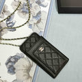 Chanel Quilted CC Phone Holder Wallet - Metallic Ivory product image 1, provided for visual reference and product detail
