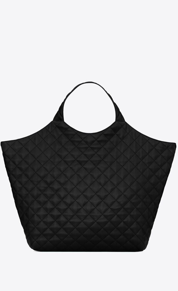 Saint Laurent Icare Maxi Shopping Bag in Quilted Lambskin - Black product image 6, provided for visual reference and product